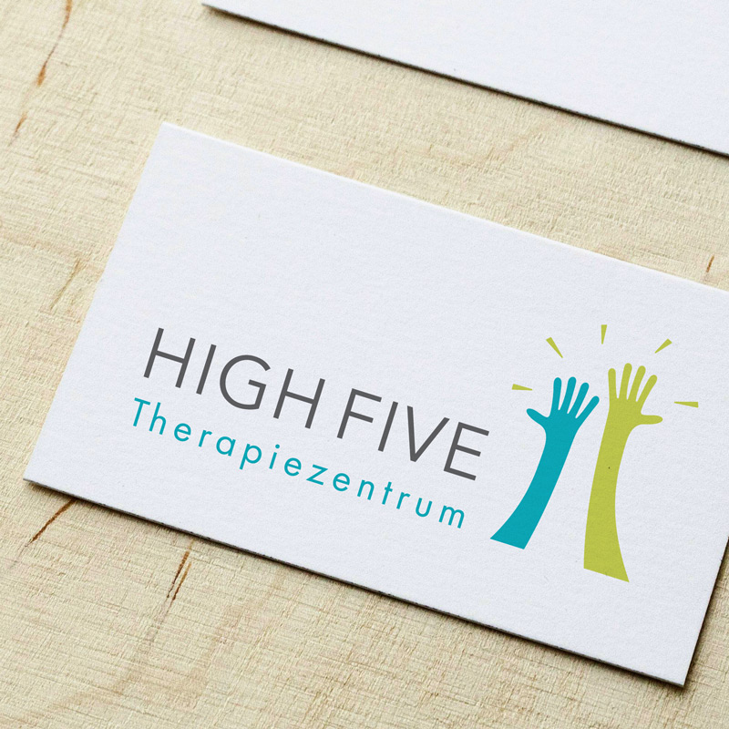 Neues Logodesign nach Feng Shui für High Five Therapiezentrum
