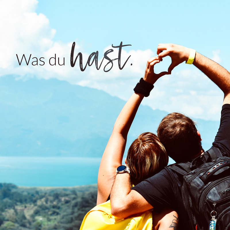 Was du hast - Zitat Marc Aurel